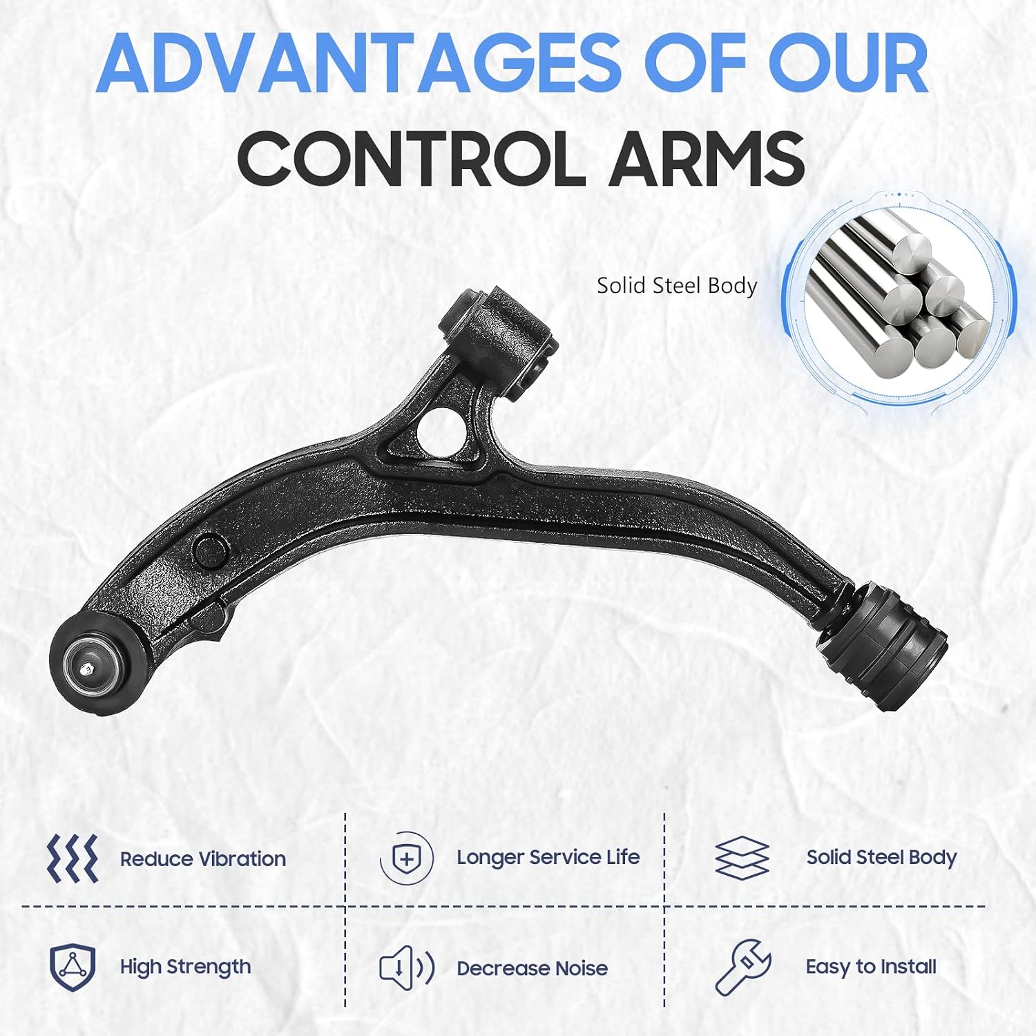 AUCT 14346 - $112 Front Lower Control Arms w/Ball Joints Sway Bar End Lin - Image 3