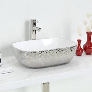 AUCT 13369 - $130 J-FAMILY 18.3' x 13' Bathroom Vessel Sink Leopard Textu