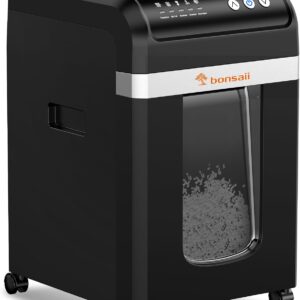 AUCT 14199 - $255 Bonsaii 200-Sheet Auto Feed Paper Shredder, 60-Min Nons