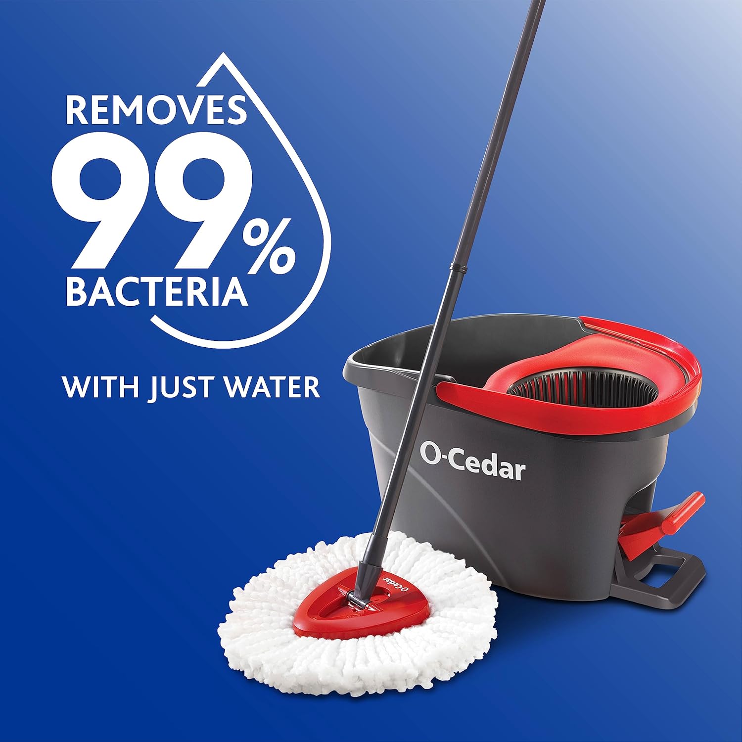 AUCT 13287 - O-Cedar EasyWring Microfiber Spin Mop & Bucket Floor Cleanin - Image 2