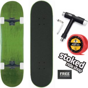 AUCT 13396 - $90 Stoked Ride Shop Skateboard Complete - American Made Map