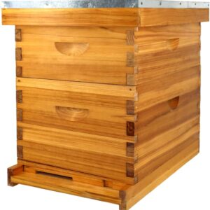 AUCT 14313 - $110 8 Frame Bee Hive Complete Beehive Kit Dipped in Beeswax