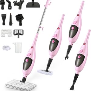 AUCT 13344 - $80 12-in-1 Steam Mop Cleaner, 15-Sec Fast Heat-Up, 1200W Fl