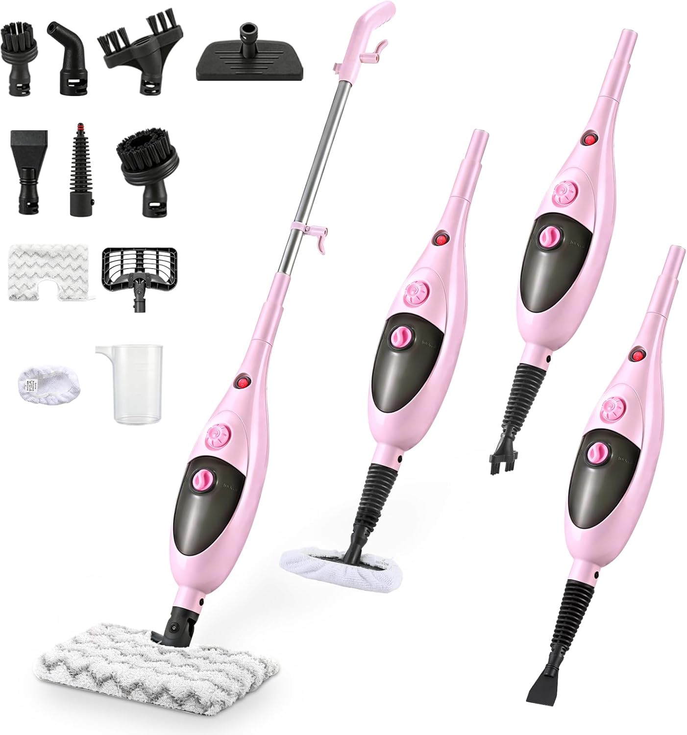 AUCT 13344 - $80 12-in-1 Steam Mop Cleaner, 15-Sec Fast Heat-Up, 1200W Fl