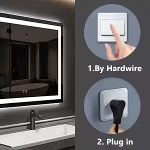 AUCT 14373mm - $248 24 in. W x 32 in. H Rectangular Frameless LED Light wit - Image 2