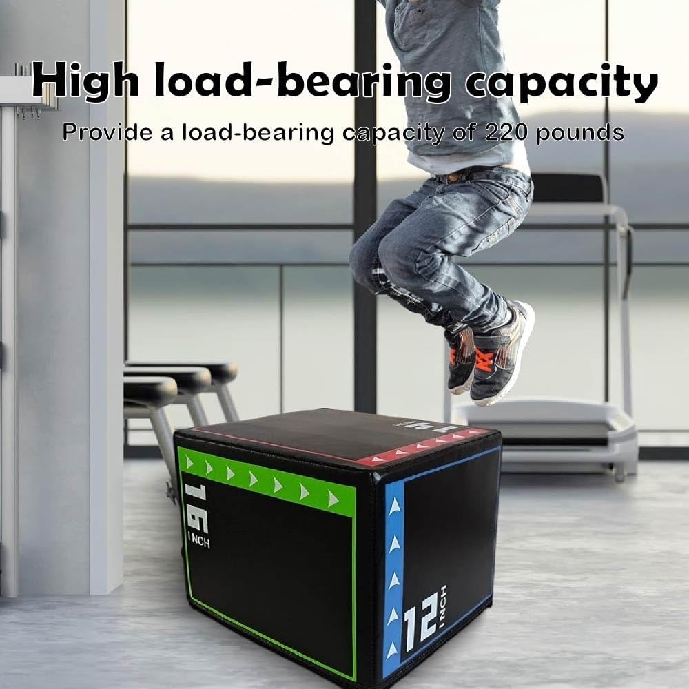 AUCT 13429 - $67 Versatile Non Slip Jump Box Exercise 3-in-1 Foam Plyomet - Image 3