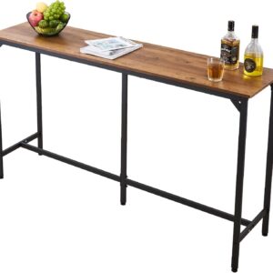 AUCT 14271 - $60 VEVOR Bar Table, Sturdy Metal Frame High Top Pub Table,