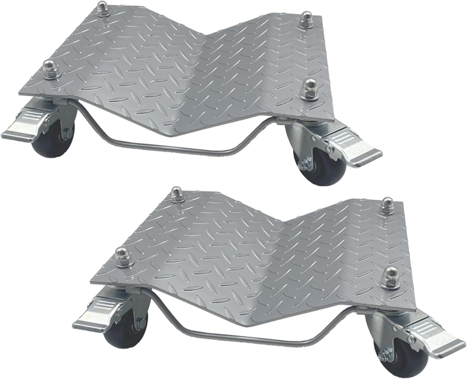 AUCT 13042 - $70 Set of 2 Car Tire Wheel Dolly Furniture Lifters - Heavy