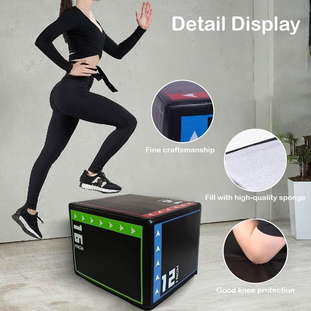 AUCT 13429 - $67 Versatile Non Slip Jump Box Exercise 3-in-1 Foam Plyomet - Image 2