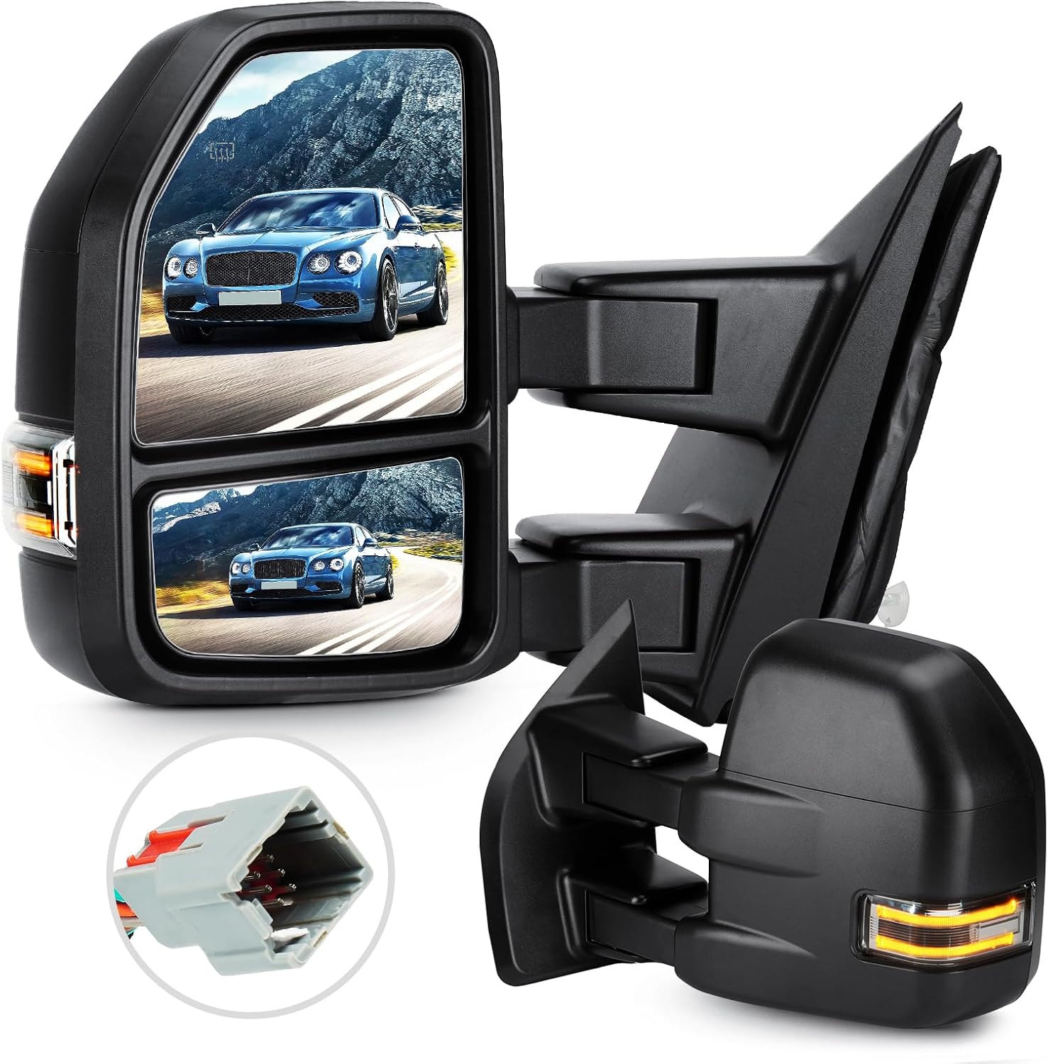AUCT 13103 - $216 Towing Mirrors for Ford F-150 2015 2016 2017 2018 2019