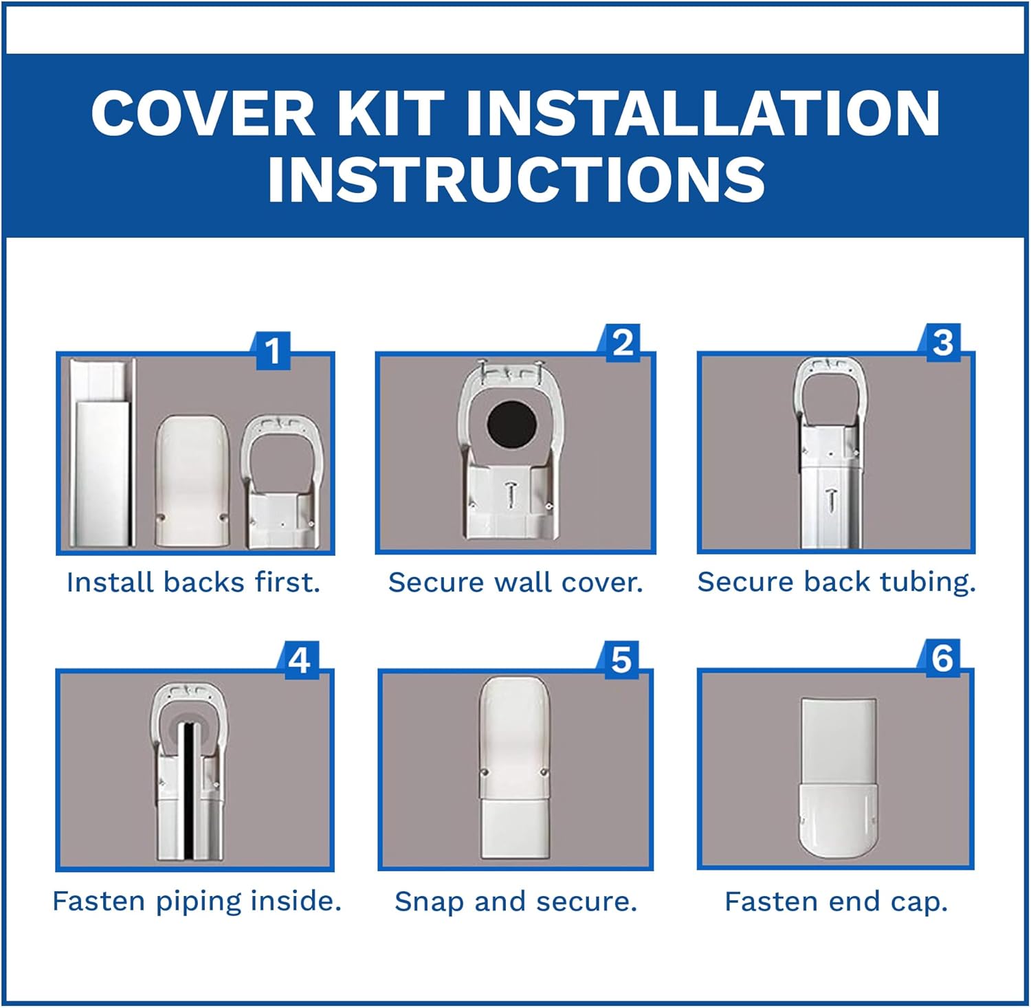 AUCT 12809 - DuctlessAire - Mini Split Line Set Cover Kit - Paintable Min - Image 3