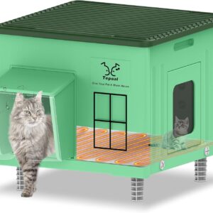 AUCT 12821 - $73 Indestructible Heated Cat House for Outdoor Cats in Wint