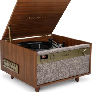 AUCT 14213 - $130 Victrola Century 6-in-1 Vinyl Record Player & Music Cen