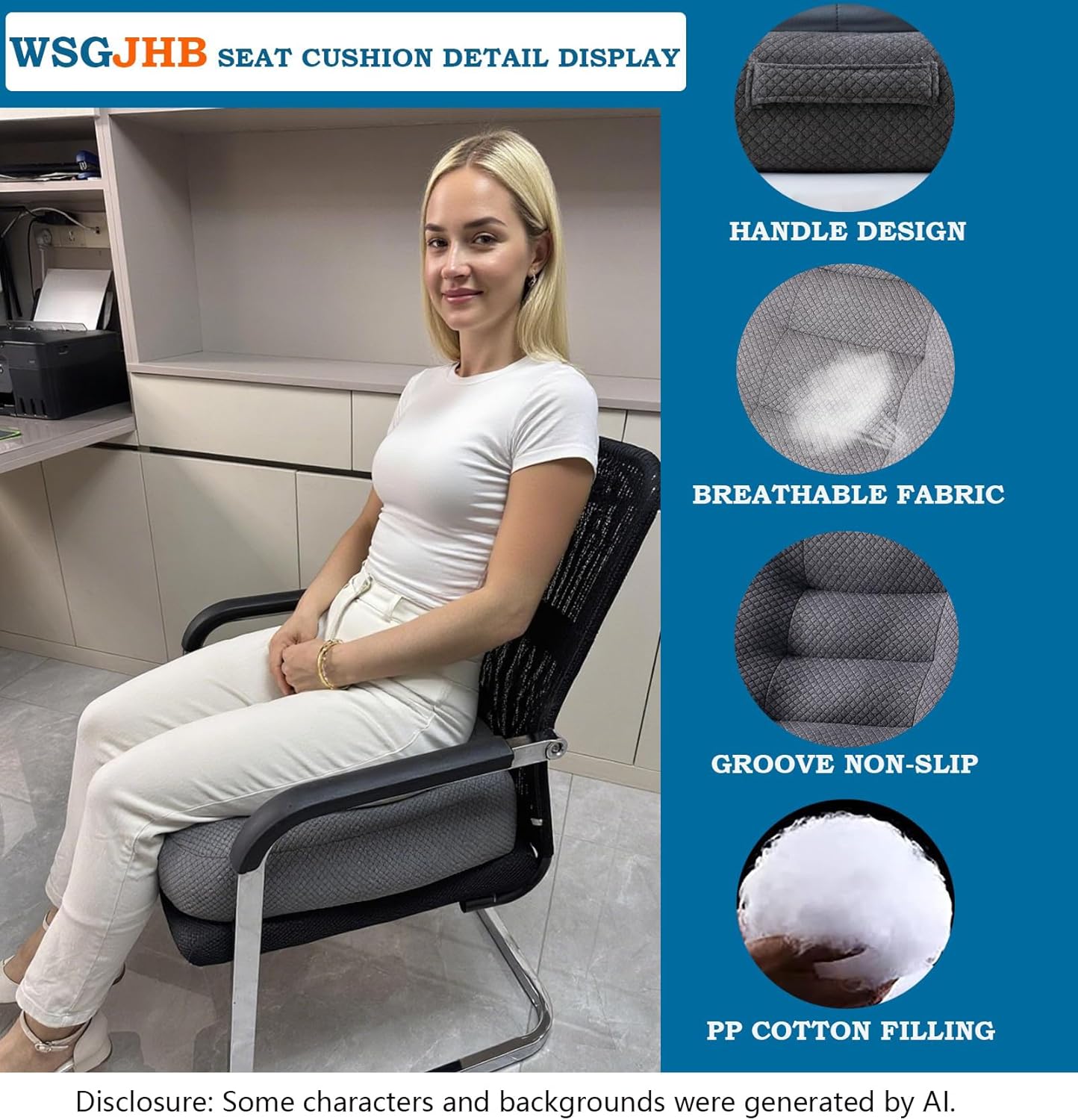 AUCT 13339 - Adult Booster Seat Cushion, Car Seat Cushions for Short Peop - Image 3