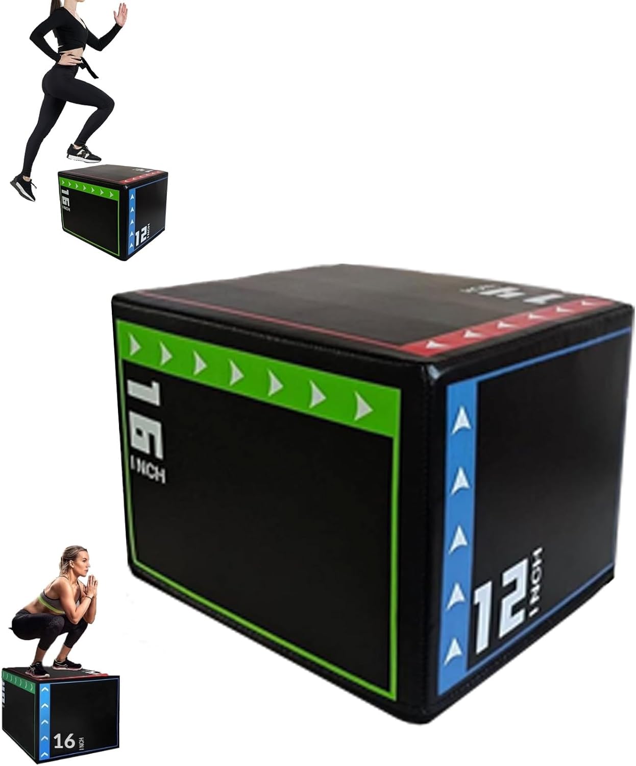 AUCT 13429 - $67 Versatile Non Slip Jump Box Exercise 3-in-1 Foam Plyomet
