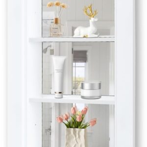 AUCT 12175 - $130 14 x 24 Recessed Medicine Cabinet, White Bathroom Wall