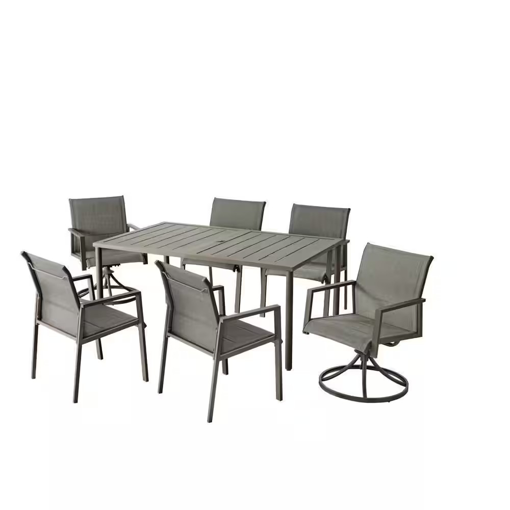 AUCT 14295 - $499 Hampton Bay Westgrove 7-Peice Metal Sling Outdoor Dinin - Image 2