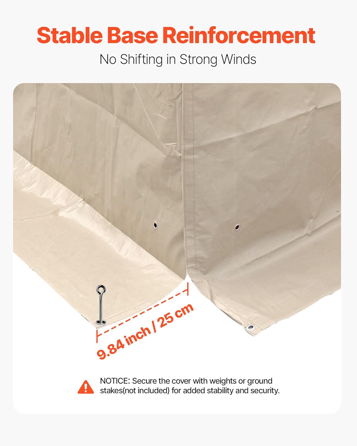 AUCT 12892 - $116 VEVOR Winter Gazebo Cover Fits 10 x 12 ft Hardtop Gazeb - Image 4