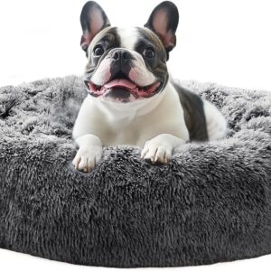 AUCT 13045 - JOLLYVOGUE Calming Dog Beds Large Sized Dog, 36in Donut Wash