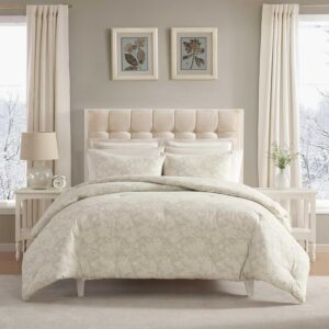 AUCT 14165 - $104 Laura Ashley - Queen Comforter Set, Reversible & Natura