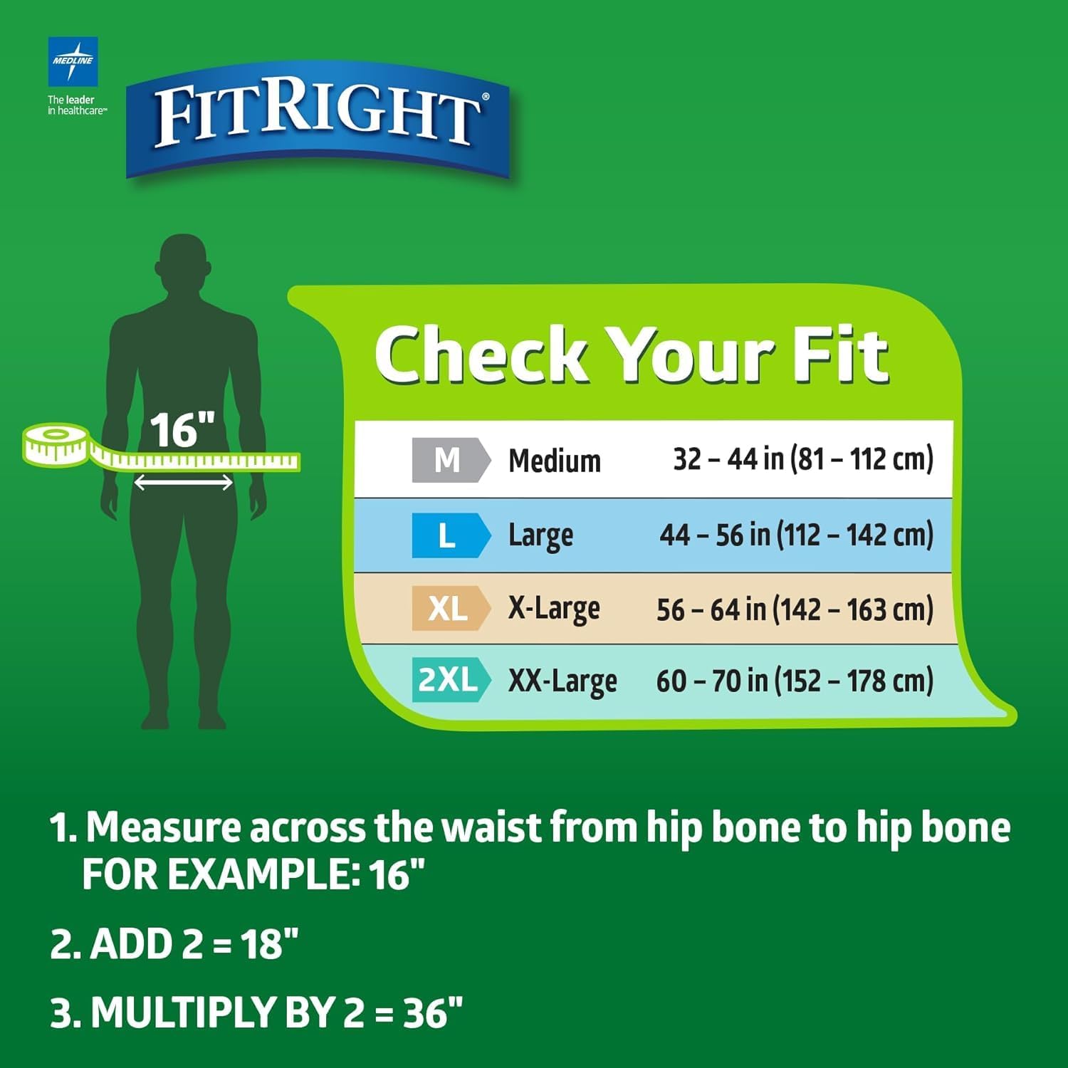 AUCT 13679 - $80 FitRight Adult Diapers, Extra+ Heavy Absorbency, L (Wais - Image 3
