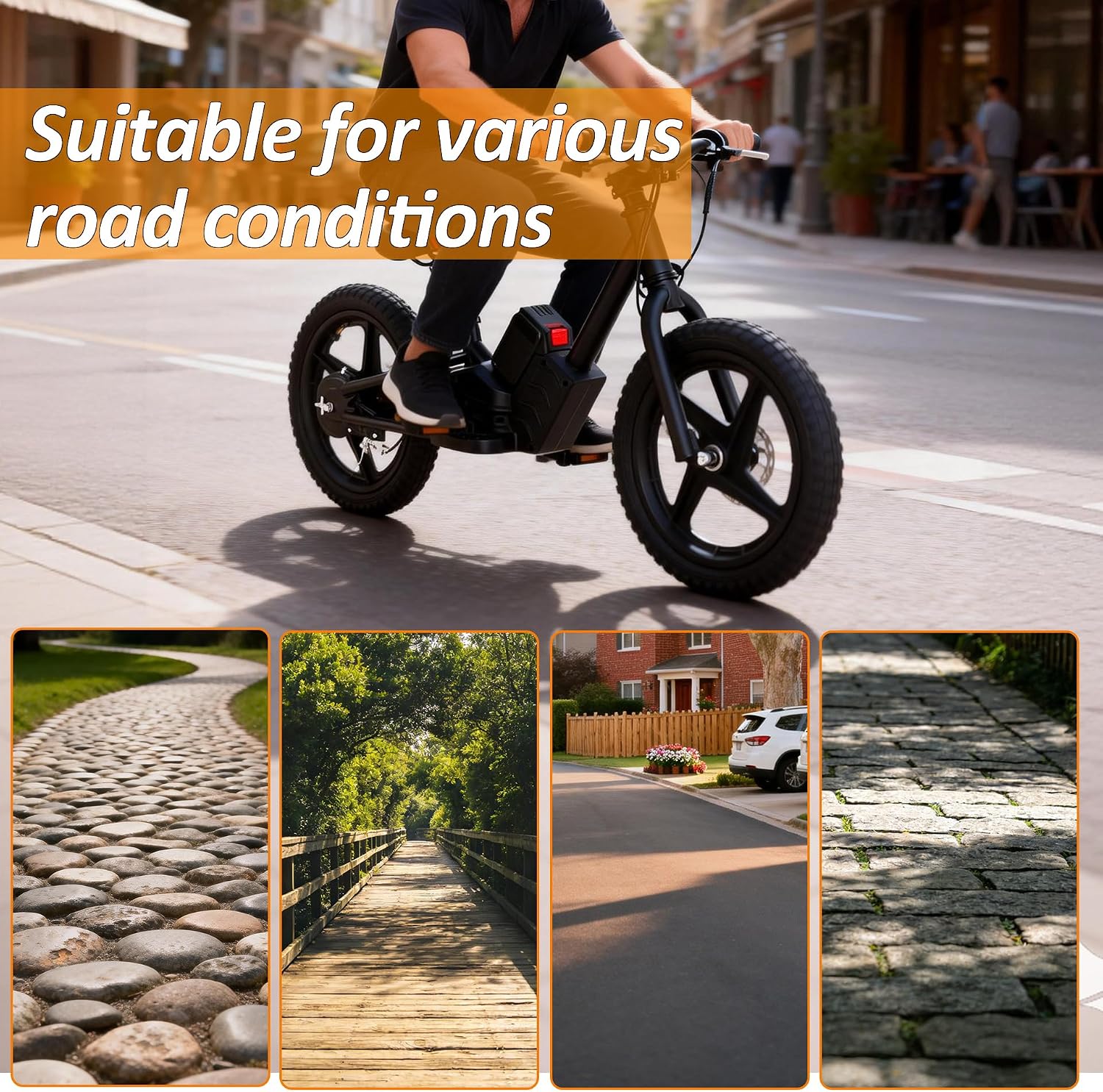 AUCT 13976 - RUTU 16x2.5 Tire and Inner Tube Set, 16x2.50 Scooter Tire fo - Image 4