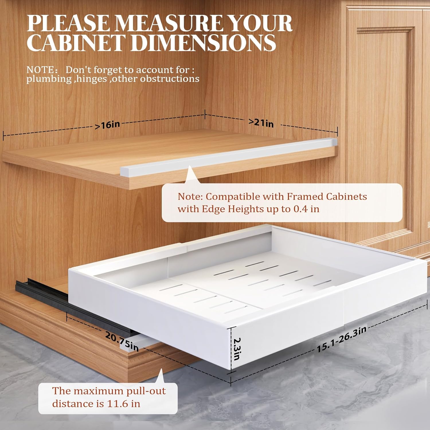 AUCT 12138 - $165 Seinloes 4 Pack Expandable Pull Out Cabinet Organizer 2 - Image 2