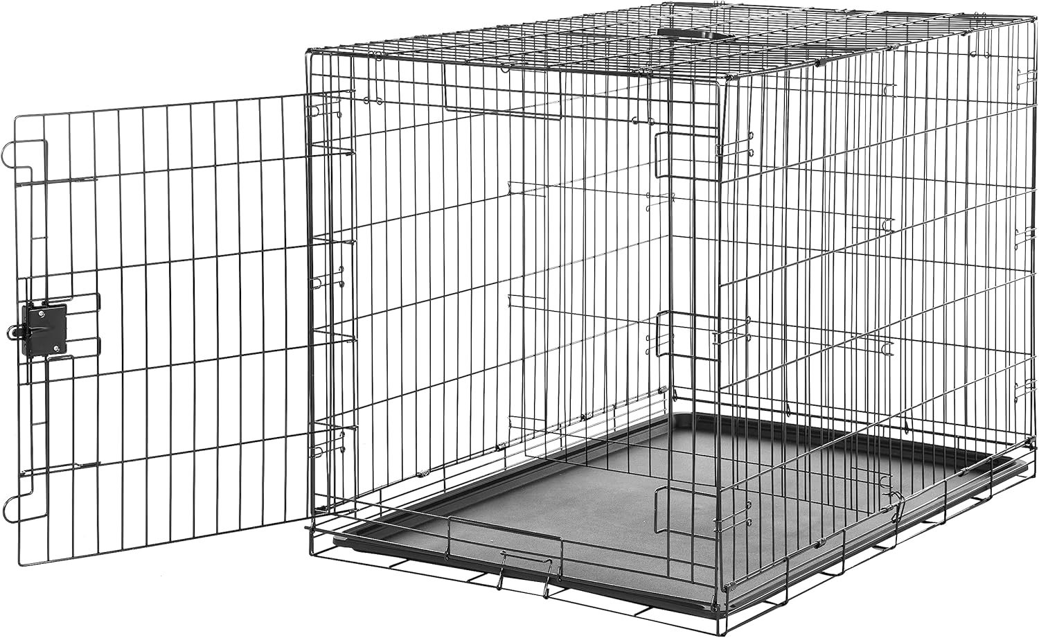 AUCT 12166 - $71 Amazon Basics Durable, Foldable Metal Wire Dog Crate wit