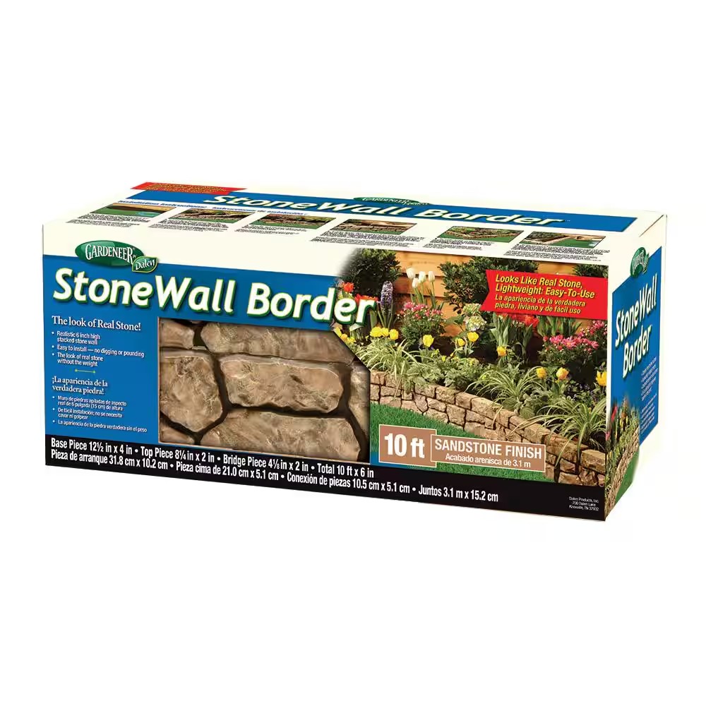 AUCT 12594 - $73 Dalen Products 6 in. x 10 ft. Tan Stone Wall Border