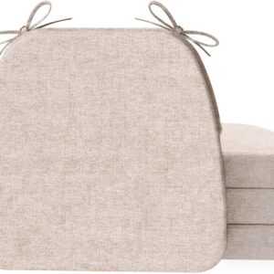 AUCT 13256 - AAAAAcessories D-Shaped Chair Cushions, 2" Thick Dining Chai