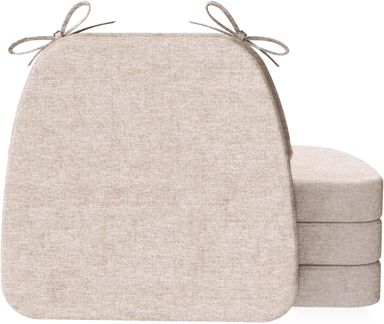 AUCT 13256 - AAAAAcessories D-Shaped Chair Cushions, 2" Thick Dining Chai