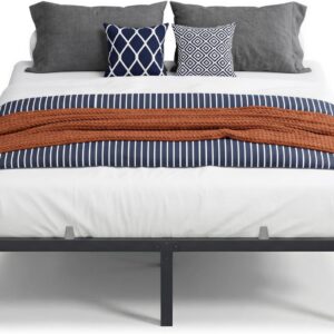 AUCT 12370 - $57 VASAGLE Queen Metal Bed Frame 14 Inches Tall, 1100 lb We