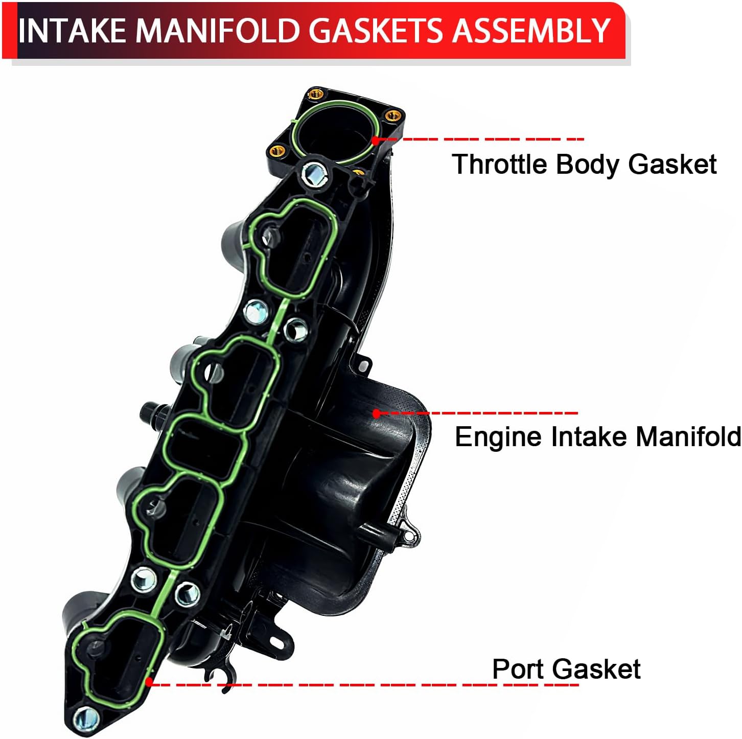AUCT 12471 - $71 615-380 Engine Intake Manifold Assembly Compatible with - Image 3