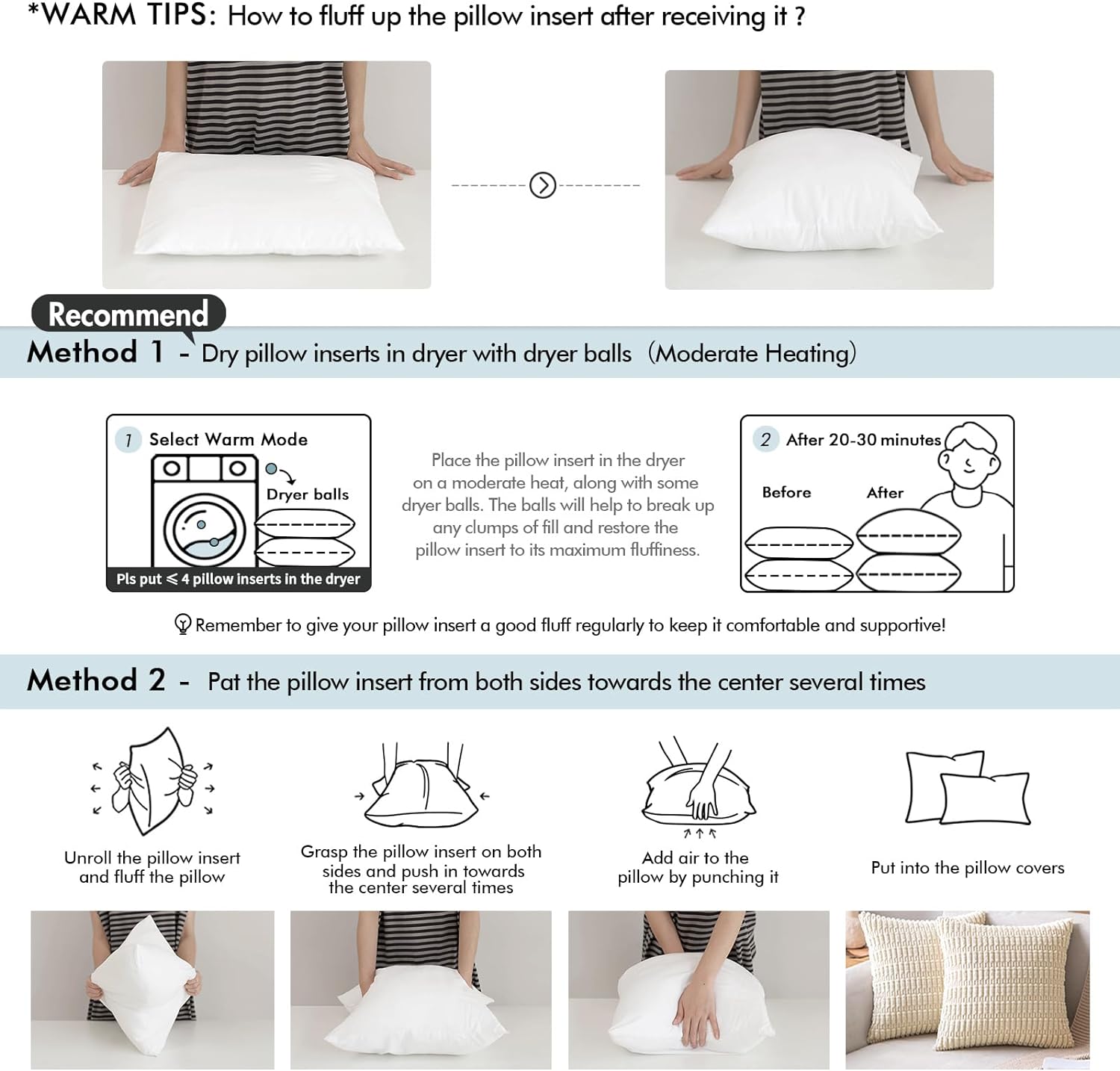 AUCT 13376 - MIULEE 18x18 Inches Pillow Inserts Pack of 2, Decorative Thr - Image 2