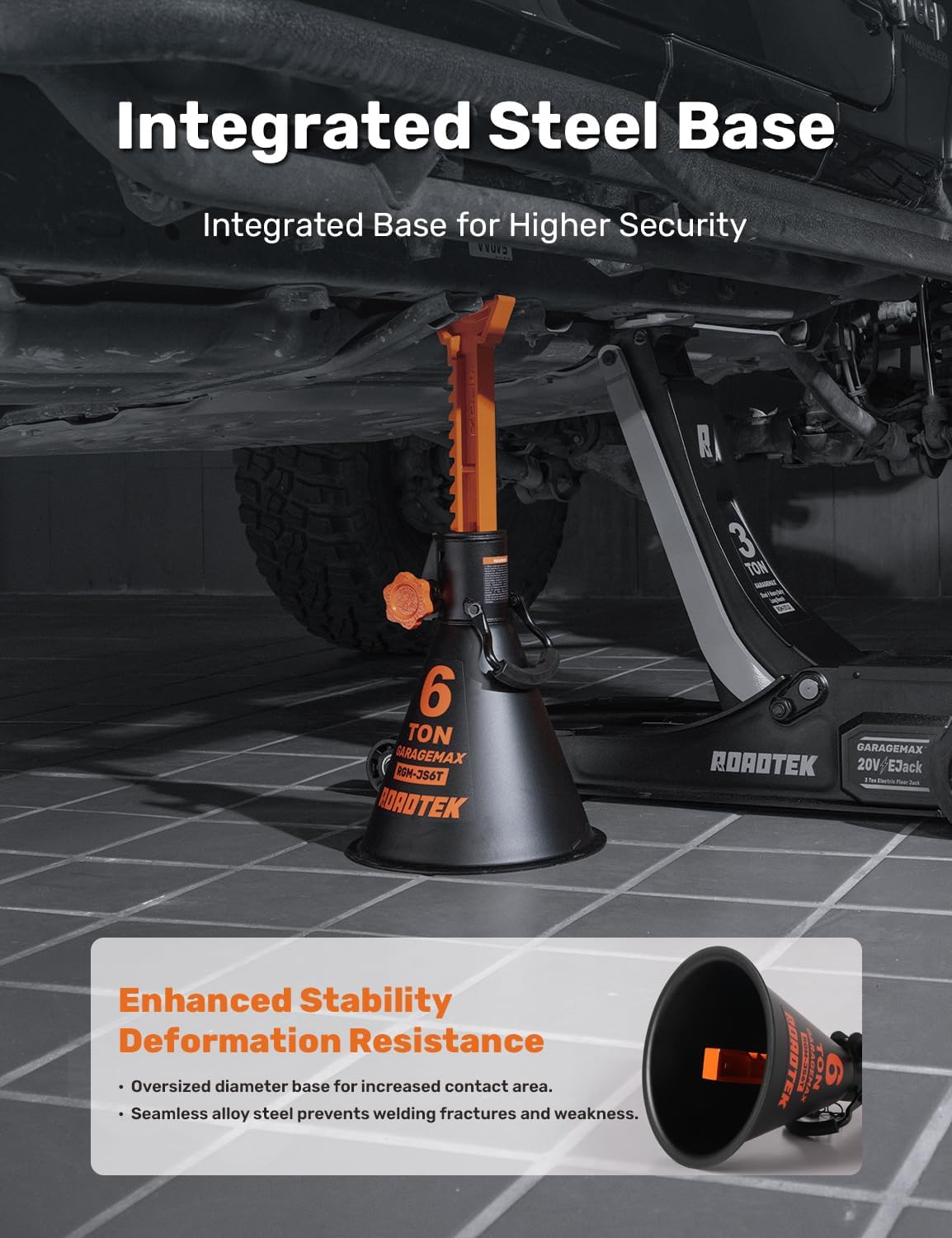 AUCT 12414 - $108 Jack Stands, 6 Ton (12,000 lbs) Heavy Duty Car Jack Sta - Image 4