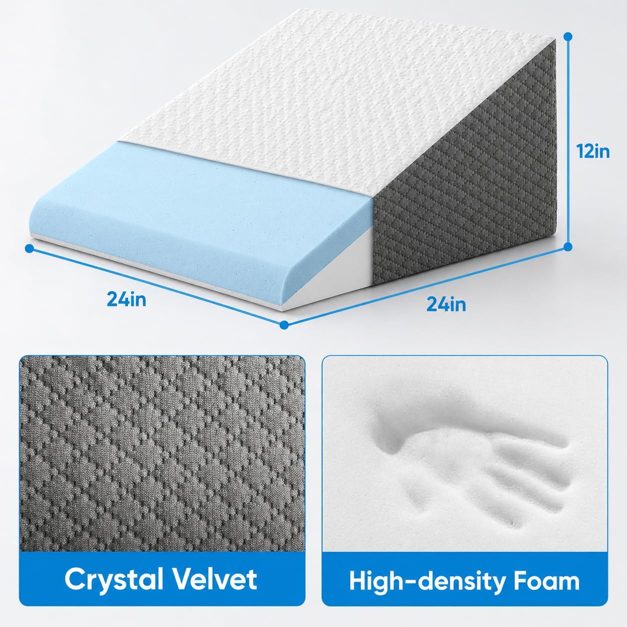 AUCT 13198 - OAISZ Wedge Pillow for Sleep Apnea, Bed Wedge Pillow for Hea - Image 4