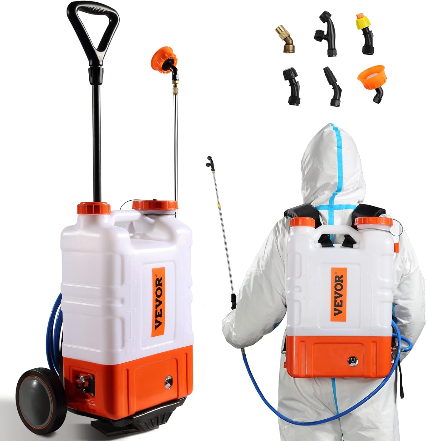 AUCT 14279 - $148 VEVOR 4 Gallon Battery Powered Backpack Sprayer with Wh