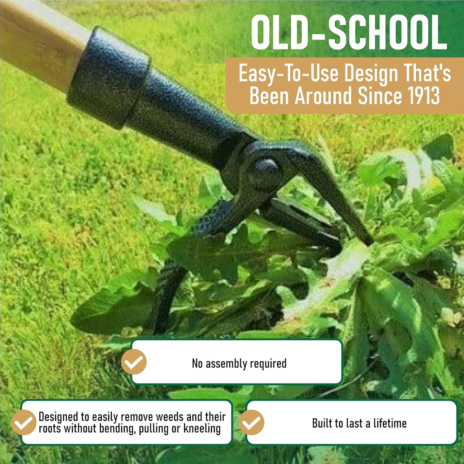 AUCT 14146r - Grampa's Weeder - The Original Stand Up Weed Puller Tool wit - Image 3