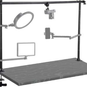 AUCT 14315 - $104 JUSMO LS15 Pro Camera Desk Mount, Aluminum Overhead Cam