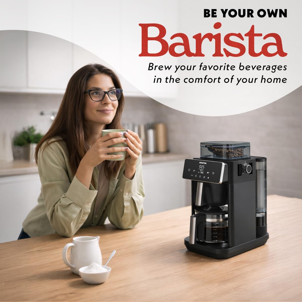 AUCT 13345 - $140 Gourmia 10 Cup Grind & Brew Coffee Maker - Built-In Bur - Image 3
