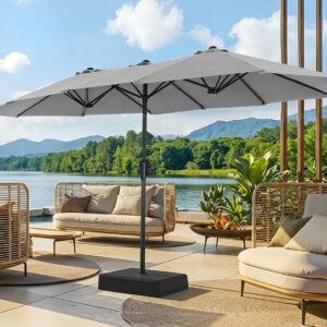 AUCT 14197 - $140 SUPERJARE 13FT Outdoor Patio Umbrella with Base Include