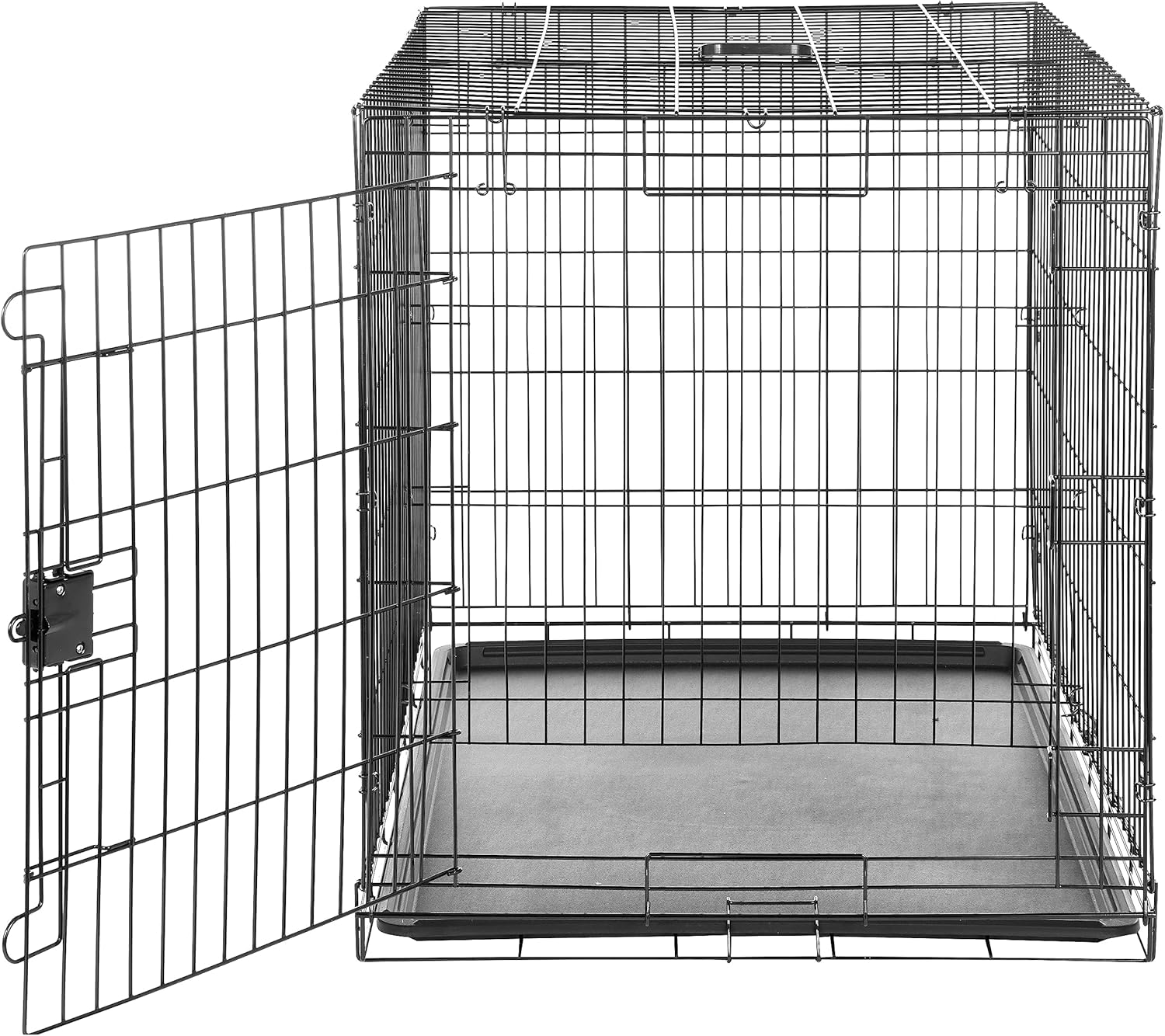 AUCT 12166 - $71 Amazon Basics Durable, Foldable Metal Wire Dog Crate wit - Image 3