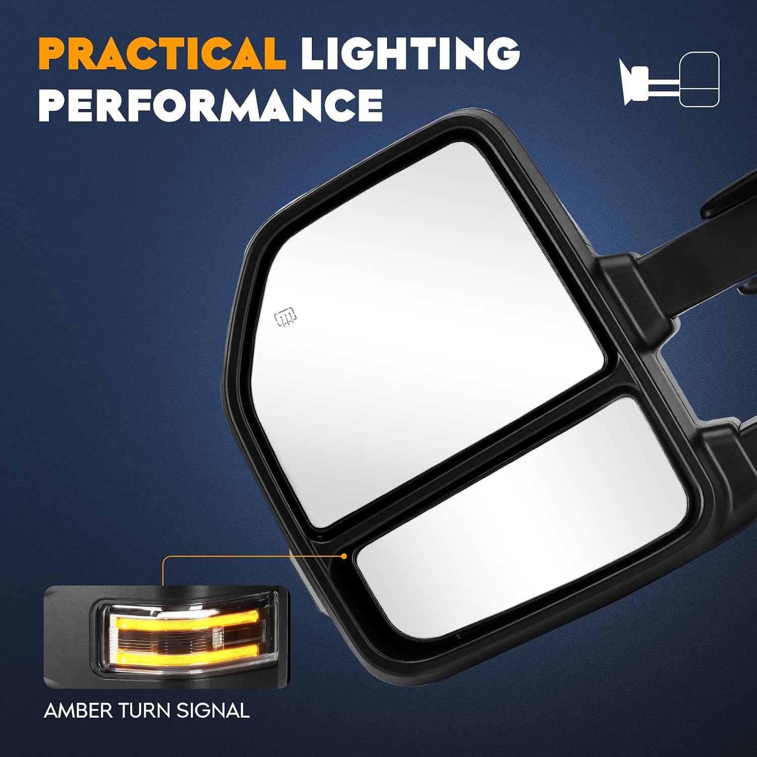 AUCT 13103 - $216 Towing Mirrors for Ford F-150 2015 2016 2017 2018 2019 - Image 3