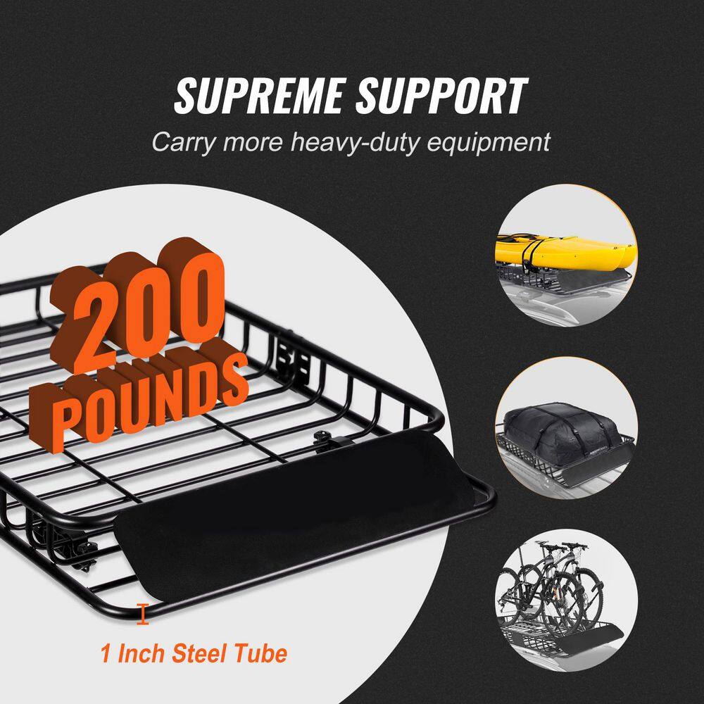 AUCT 14264 - $90 Roof Rack Cargo Basket, 46 x 36 x 4.5 in. Rooftop Cargo - Image 2
