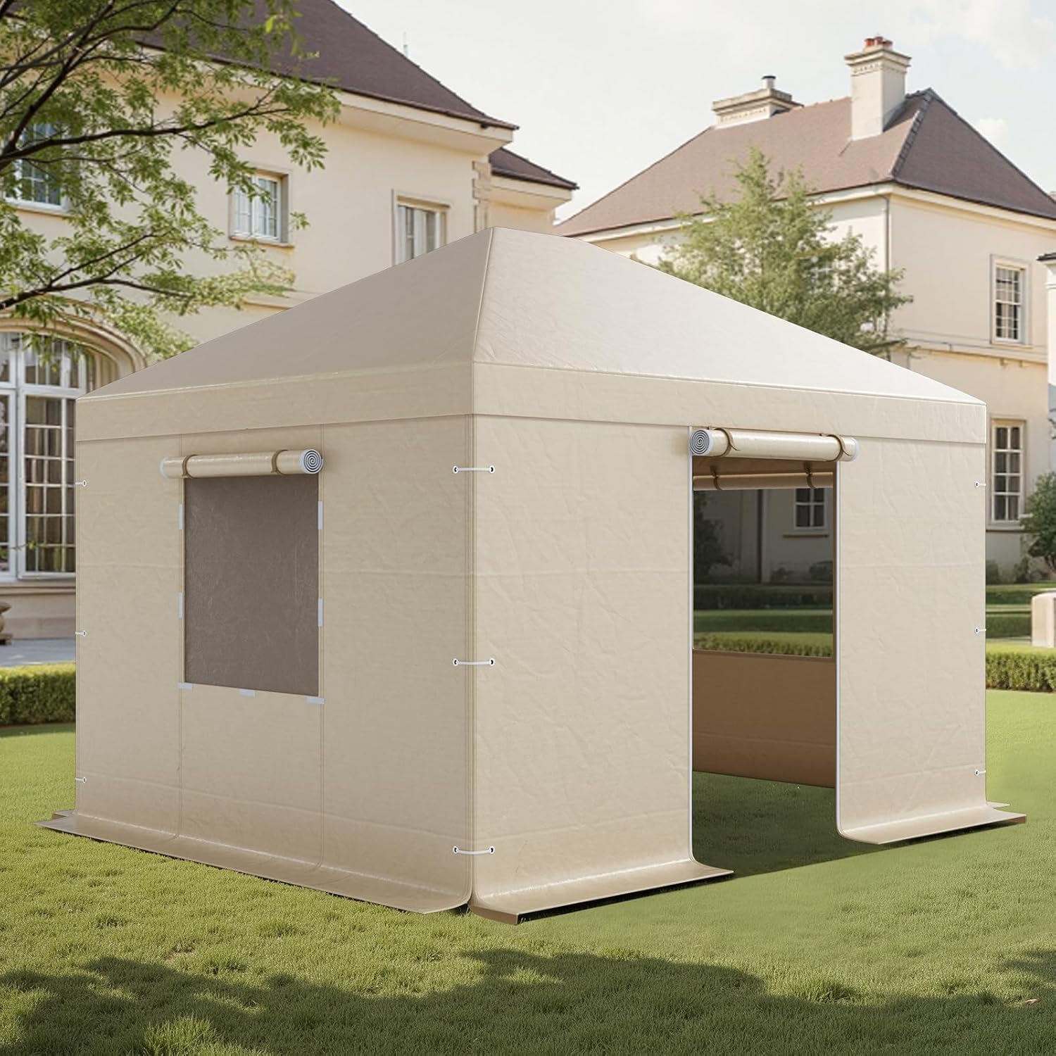 AUCT 12892 - $116 VEVOR Winter Gazebo Cover Fits 10 x 12 ft Hardtop Gazeb