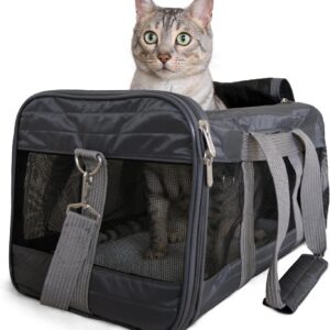 AUCT 13233 - $70 Sherpa Pet Carrier Airline Approved with Spring Wire Fra