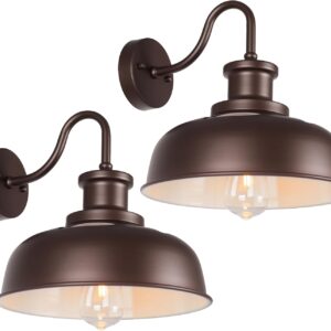 AUCT 13262 - $108 Solar Barn Lights for Outside, Outdoor Wall Light Solar