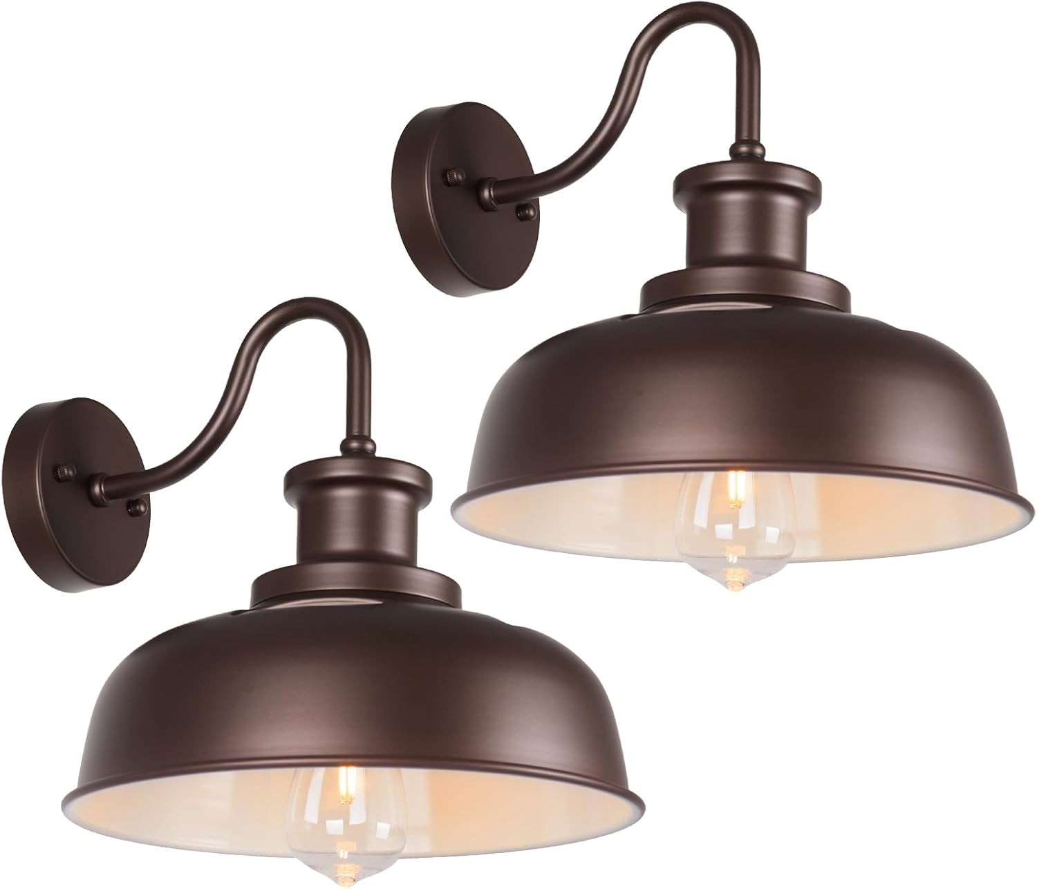 AUCT 13262 - $108 Solar Barn Lights for Outside, Outdoor Wall Light Solar