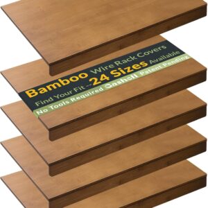 AUCT 12887 - $180 Gashell Wire Shelf Covers, Bamboo Wire Rack Covers for