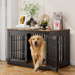 AUCT 12021 - $219 Heavy Duty Dog Crate Furniture For Small,Medium And Lar
